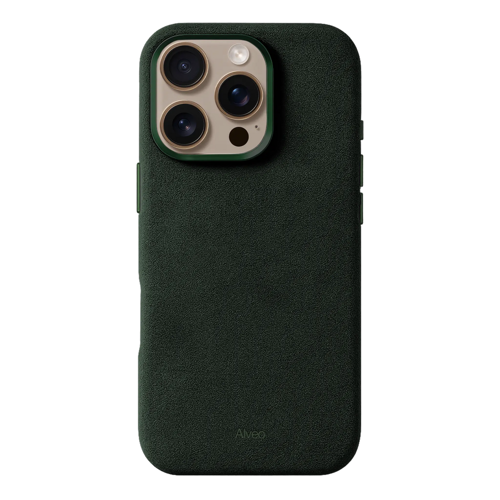 iPhone 16 Pro - Case Alcantara - Emerald