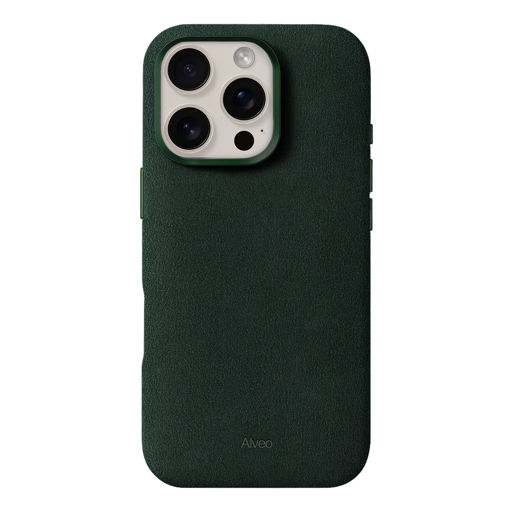 iPhone 16 Pro - Case Alcantara - Emerald