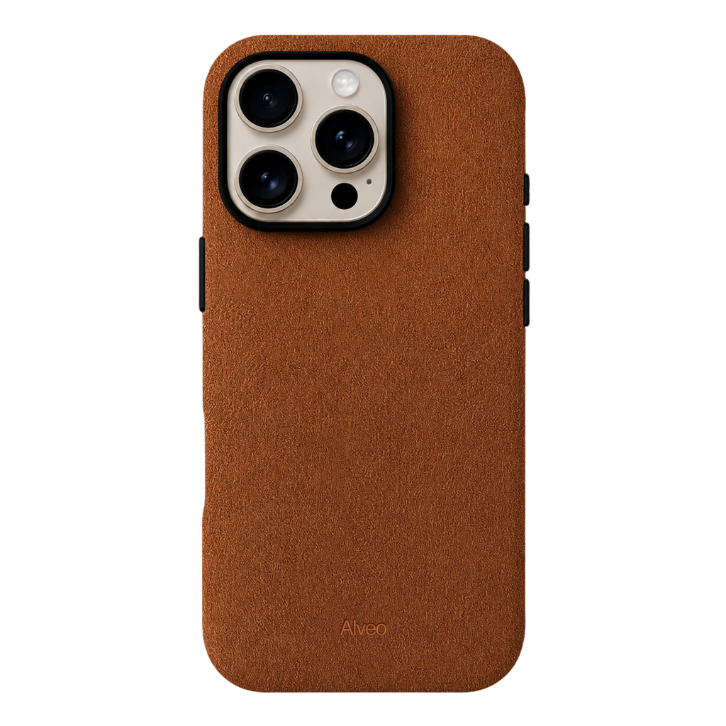 iPhone 16 Pro Max - Case Alcantara - Bear