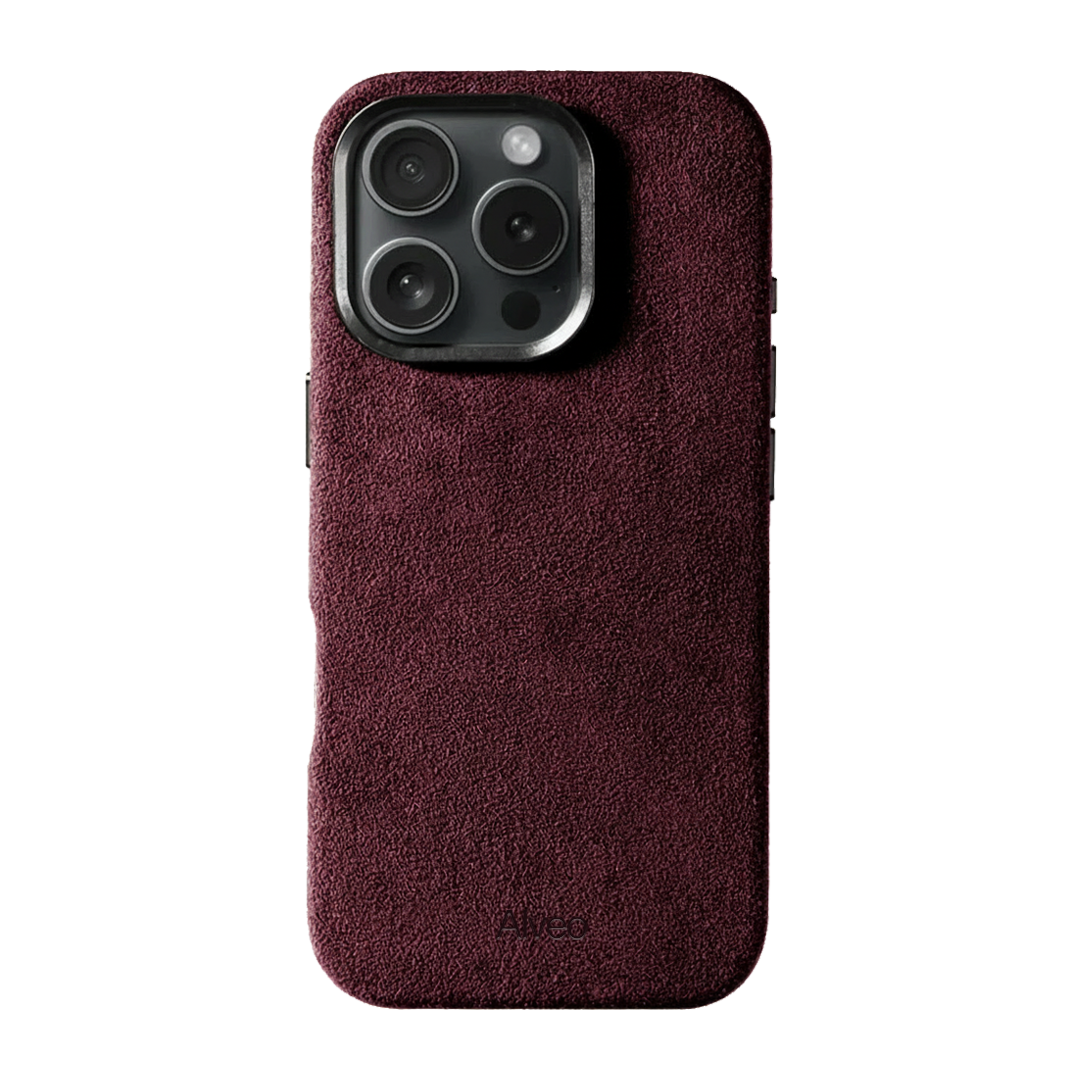 iPhone 16 Pro Max - Case Alcantara - Burgundy