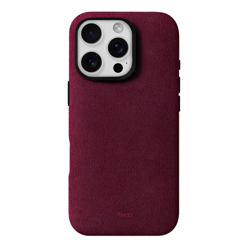 iPhone 16 Pro Max - Case Alcantara - Burgundy