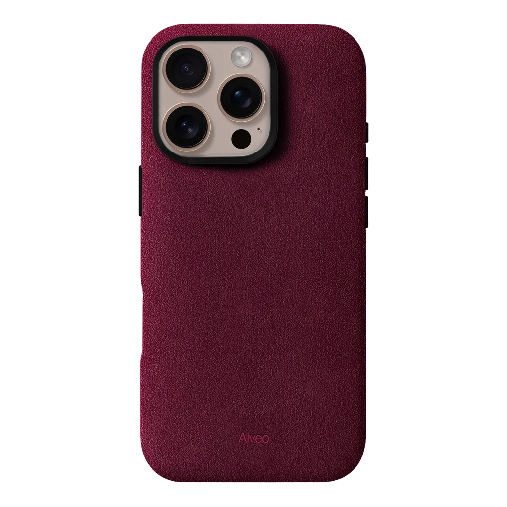iPhone 16 Pro Max - Case Alcantara - Burgundy