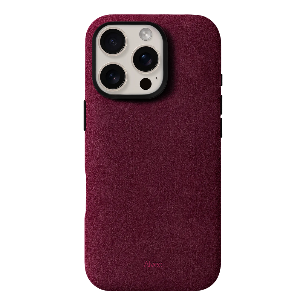 iPhone 16 Pro Max - Case Alcantara - Burgundy