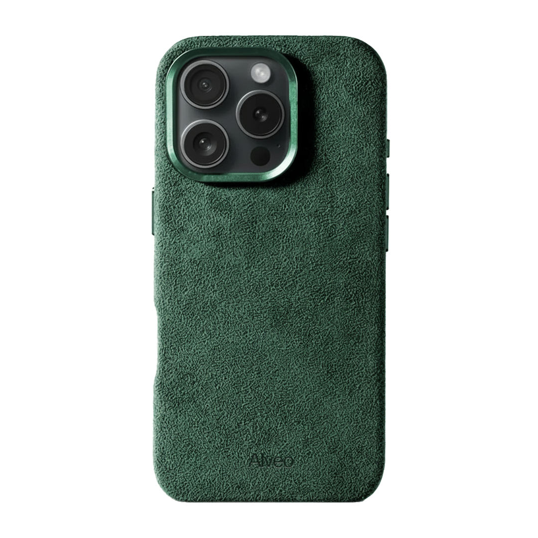 iPhone 16 Pro Max - Case Alcantara - Emerald