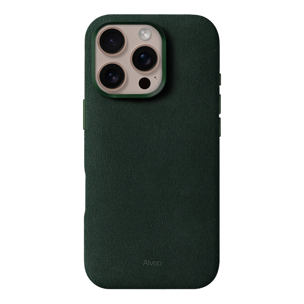 iPhone 16 Pro Max - Case Alcantara - Emerald