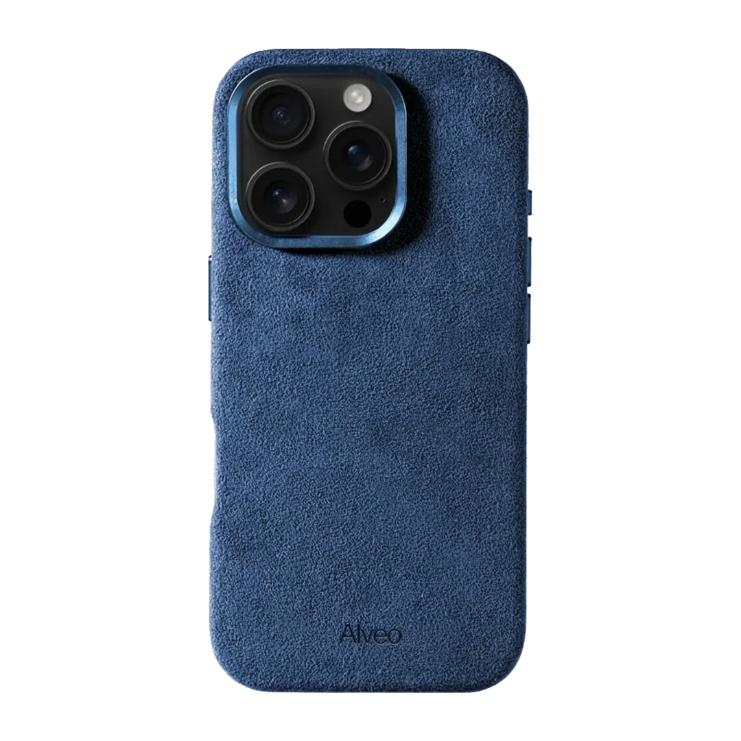 iPhone 16 Pro Max - Case Alcantara - Sea Blue