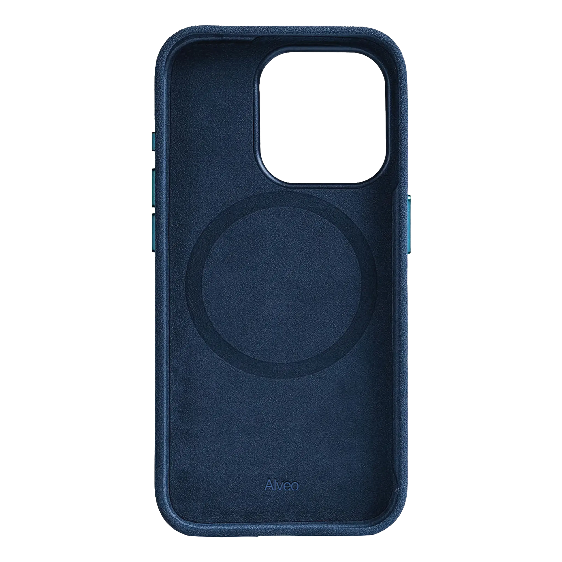 AlveoiPhone16ProMaxSeaBlueCaseInternaAlcantara