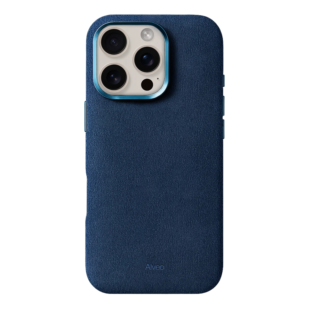 iPhone 16 Pro - Case Alcantara - Sea Blue