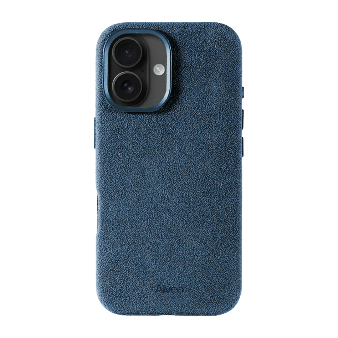 iPhone 16 - Case Alcantara - Sea Blue