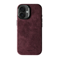 iPhone 17 - Case Alcantara - Burgundy