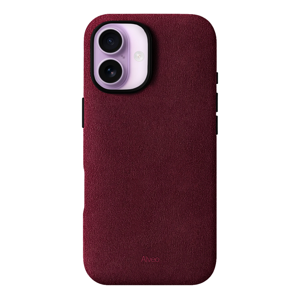 iPhone 17 - Case Alcantara - Burgundy