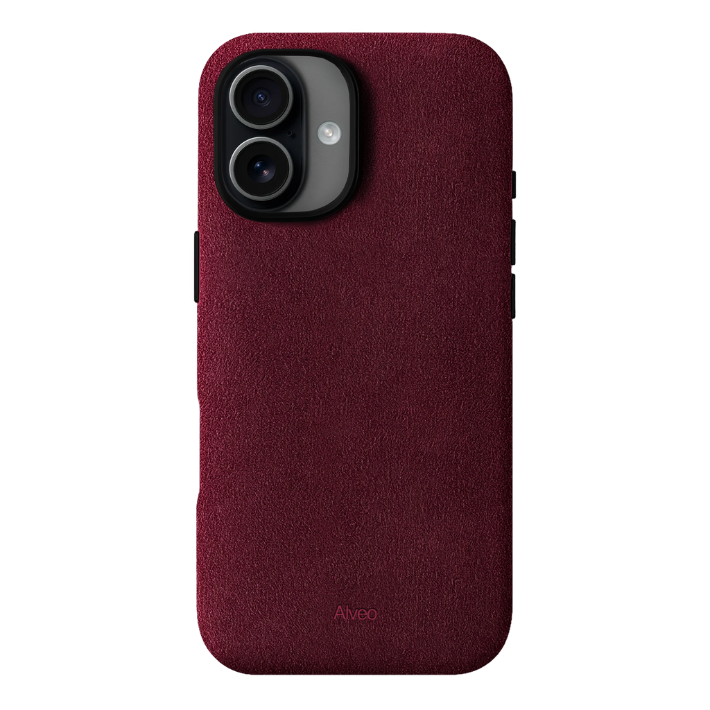 iPhone 17 - Case Alcantara - Burgundy
