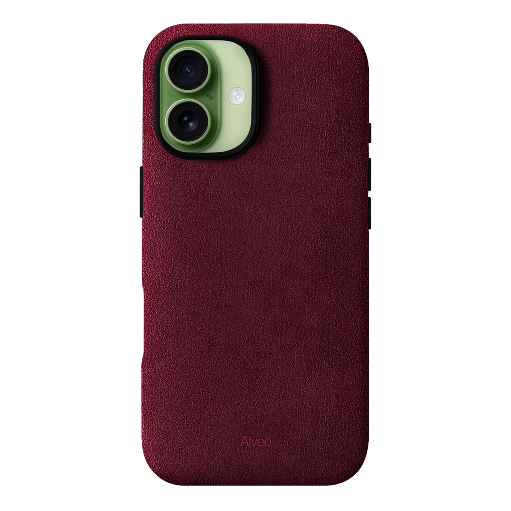 iPhone 17 - Case Alcantara - Burgundy