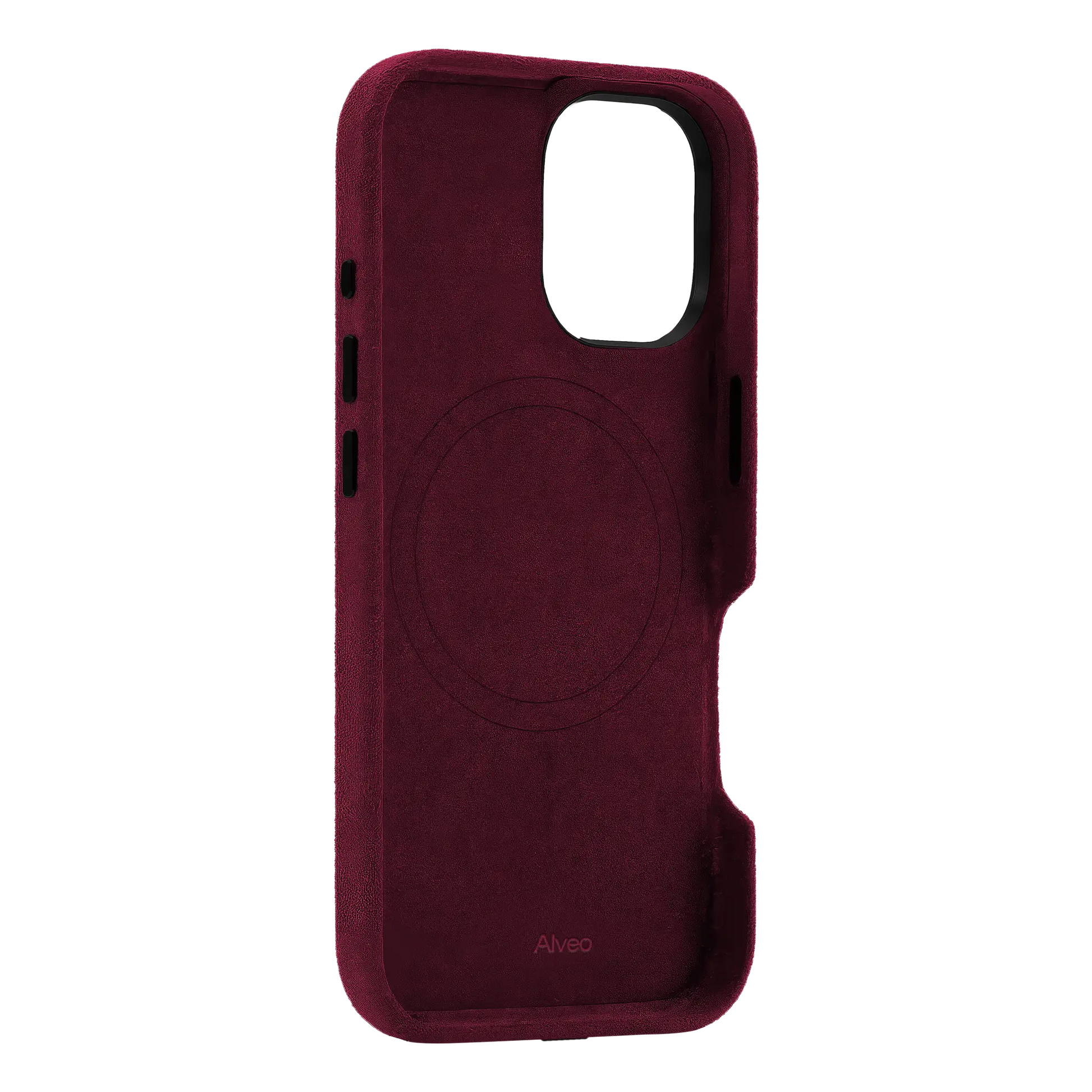 iPhone 17 Burgundy Case Interna Alcantara - Alveo