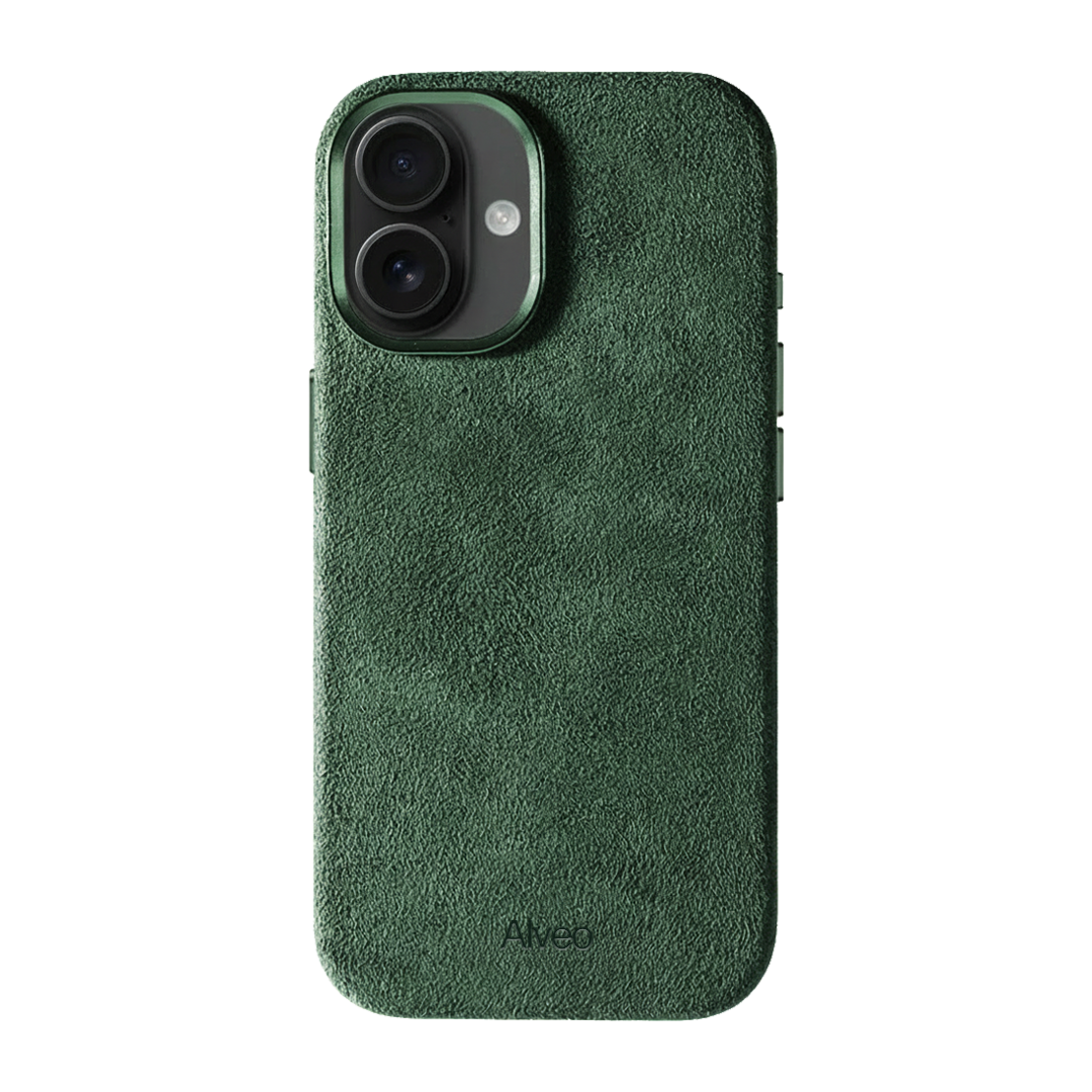 iPhone 17 Emerald Case Frente Alcantara - Alveo