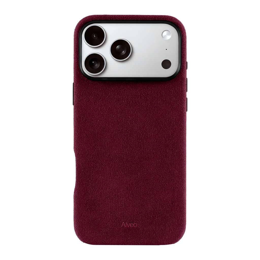 iPhone 17 Pro - Case Alcantara - Burgundy