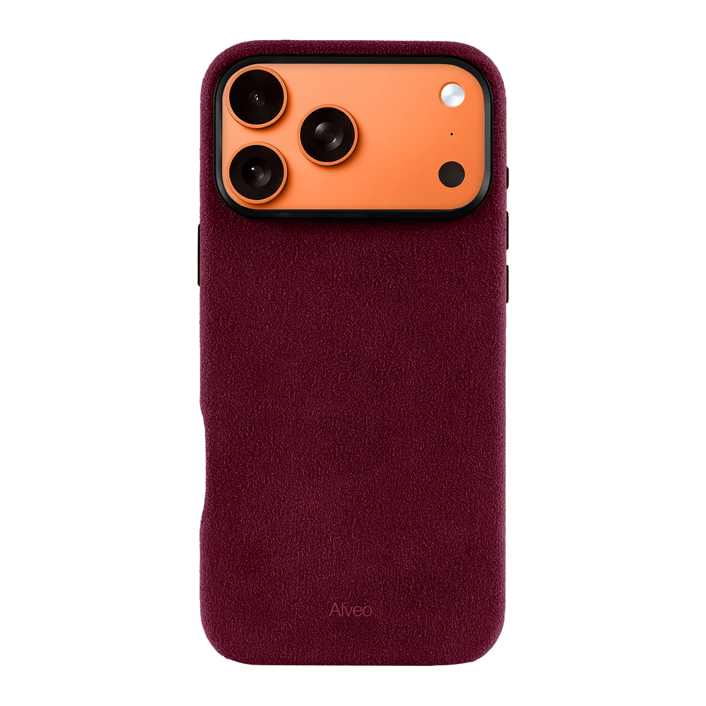 iPhone 17 Pro - Case Alcantara - Burgundy