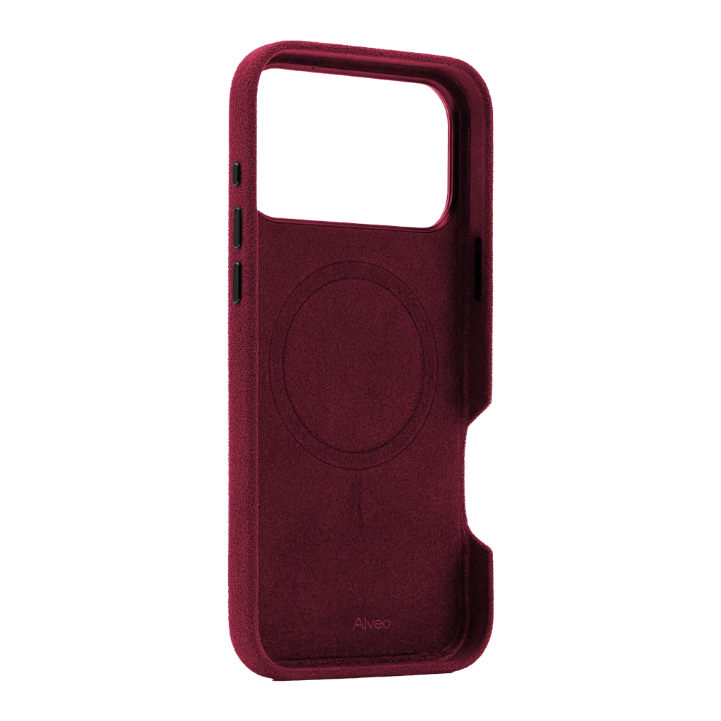 iPhone 17 Pro Burgundy Case Interna Alcantara - Alveo