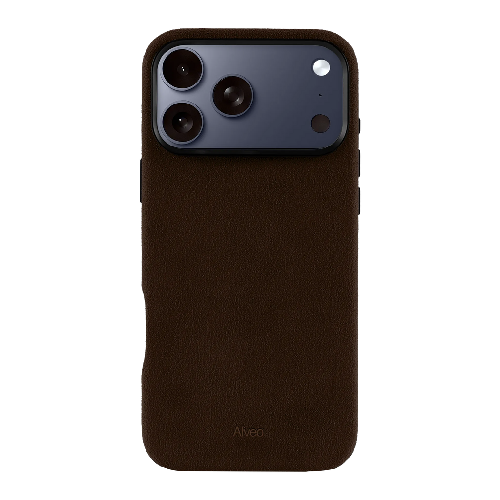 iPhone 17 Pro - Case Alcantara - Chocolato