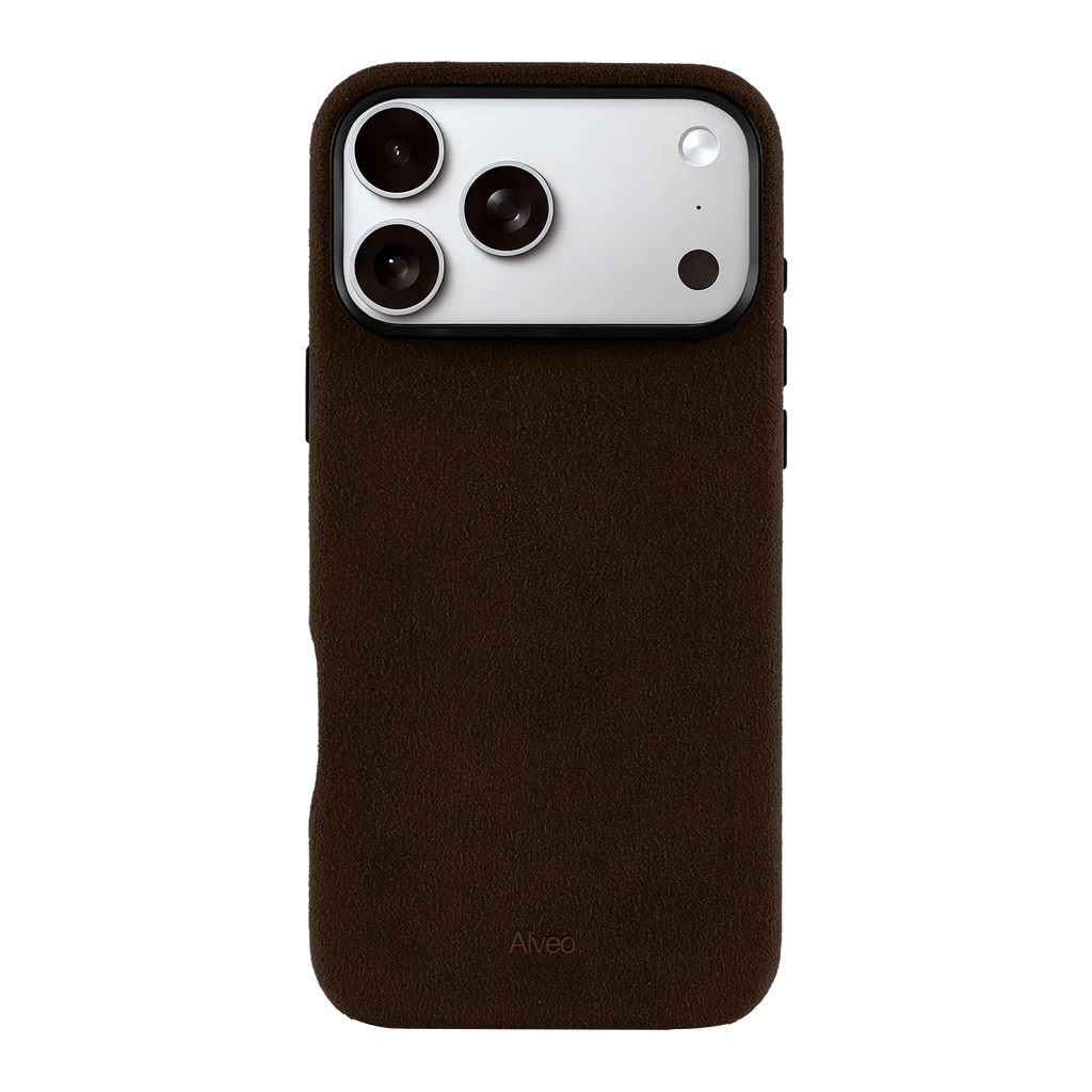 iPhone 17 Pro - Case Alcantara - Chocolato