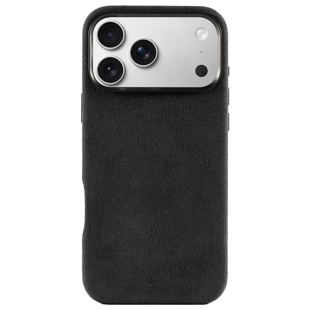 iPhone 17 Pro Dark Charcoal Case Frente Alcantara - Alveo