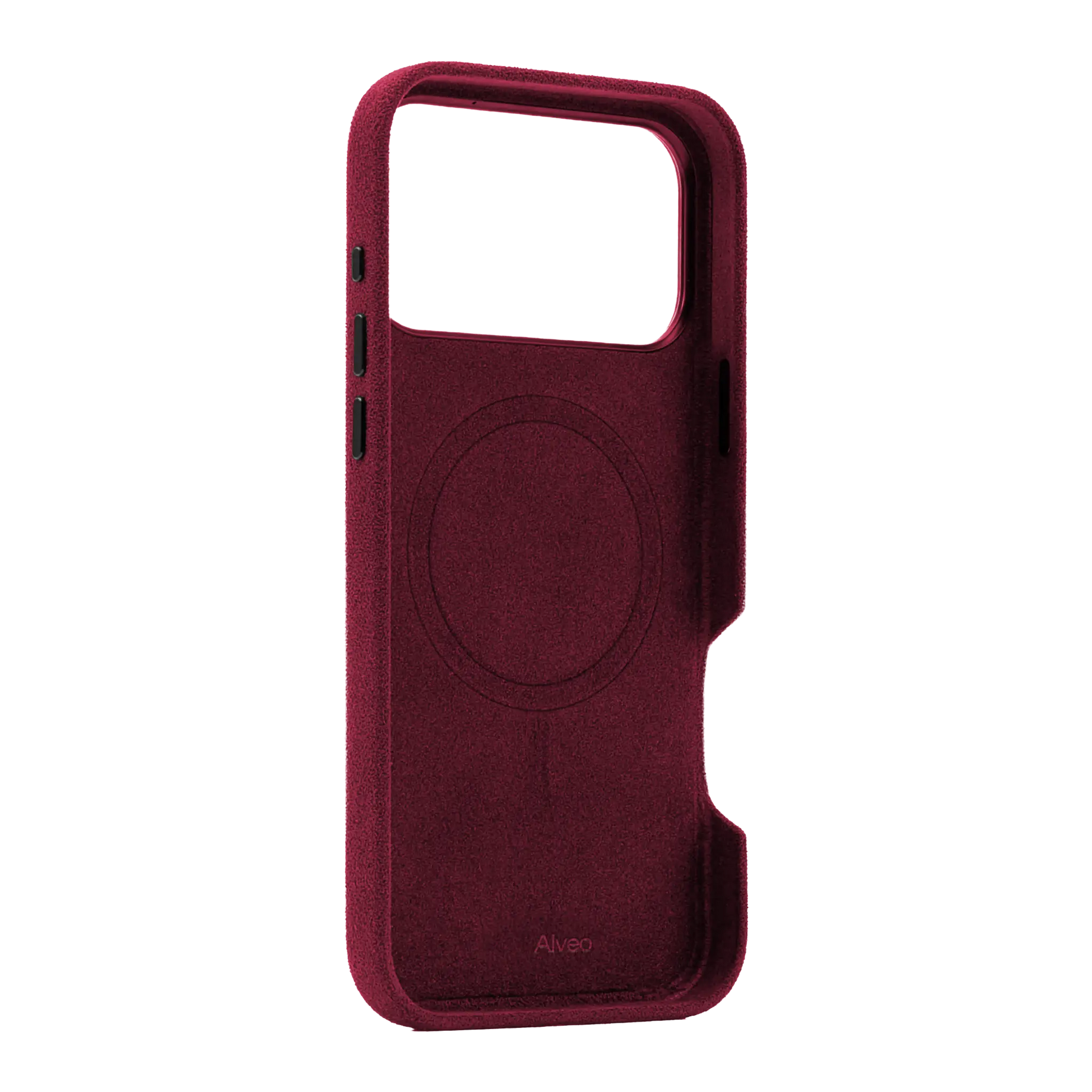 iPhone 17 Pro Max Burgundy Case Interna Alcantara - Alveo