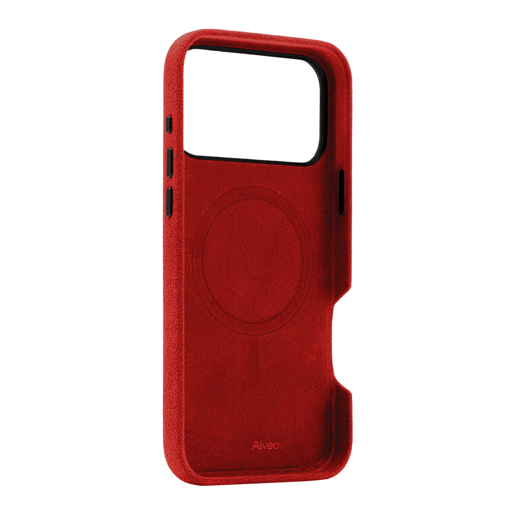 Case Alcantara Interior Alcantara iPhone 17 Pro Max Ruby