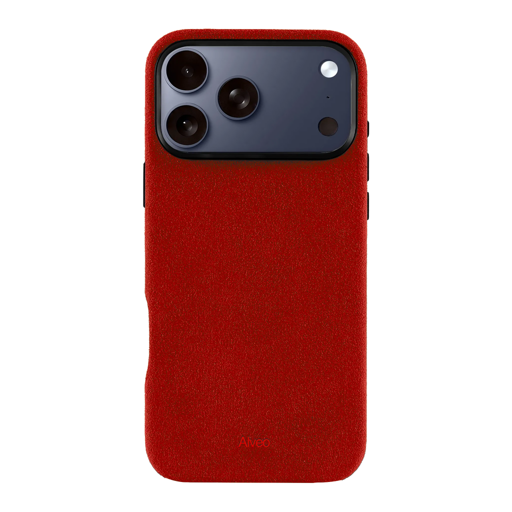 iPhone 17 Pro Max - Case Alcantara - Ruby