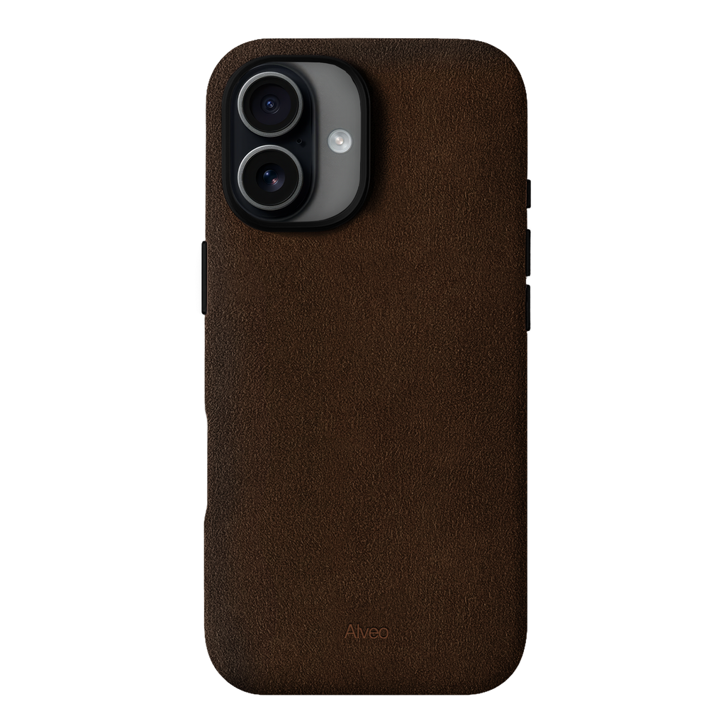 iPhone 17 - Case Alcantara - Chocolato