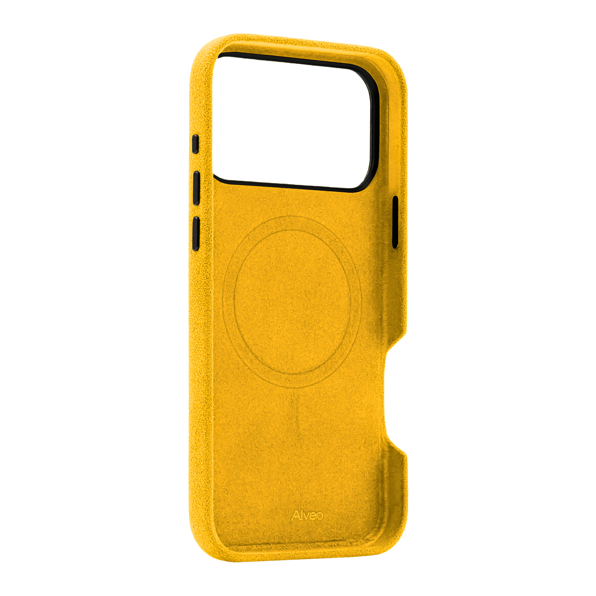 Case Alcantara Interior Alcantara iPhone 17 Pro Max Banana Alveo