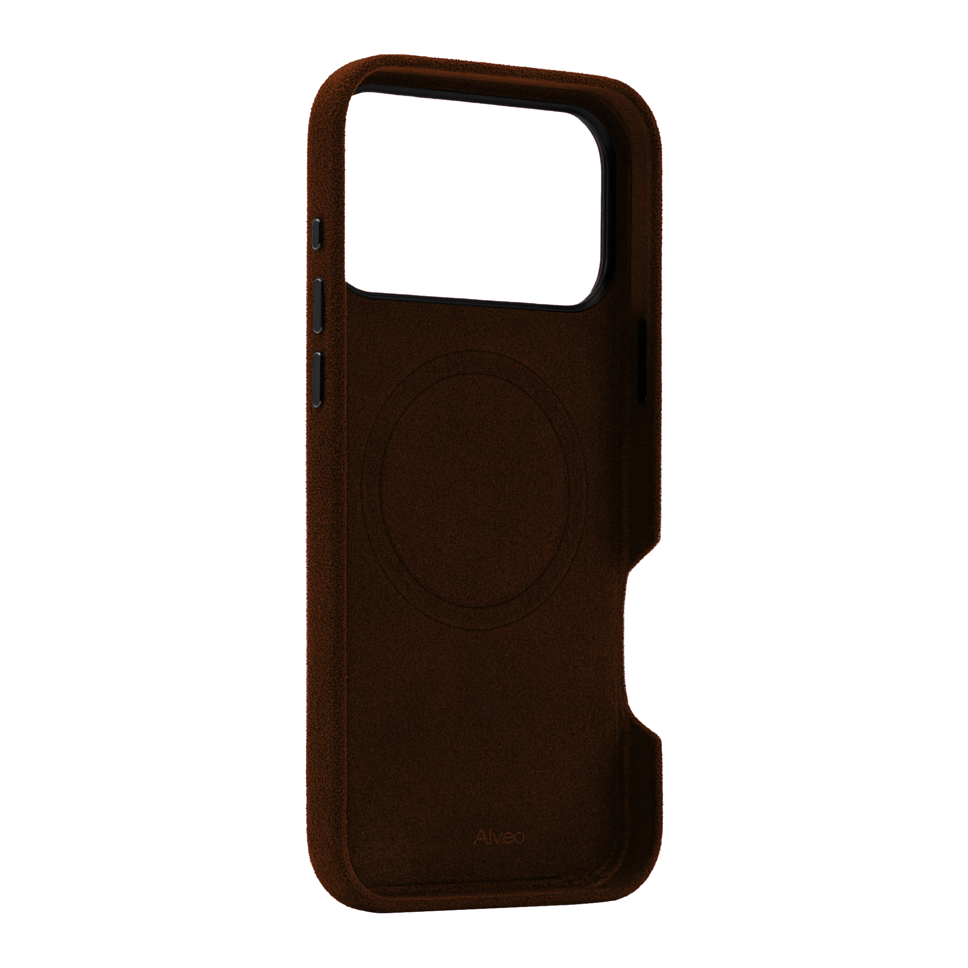 Case Alcantara Interior Alcantara iPhone 17 Pro Max Chocolato Alveo
