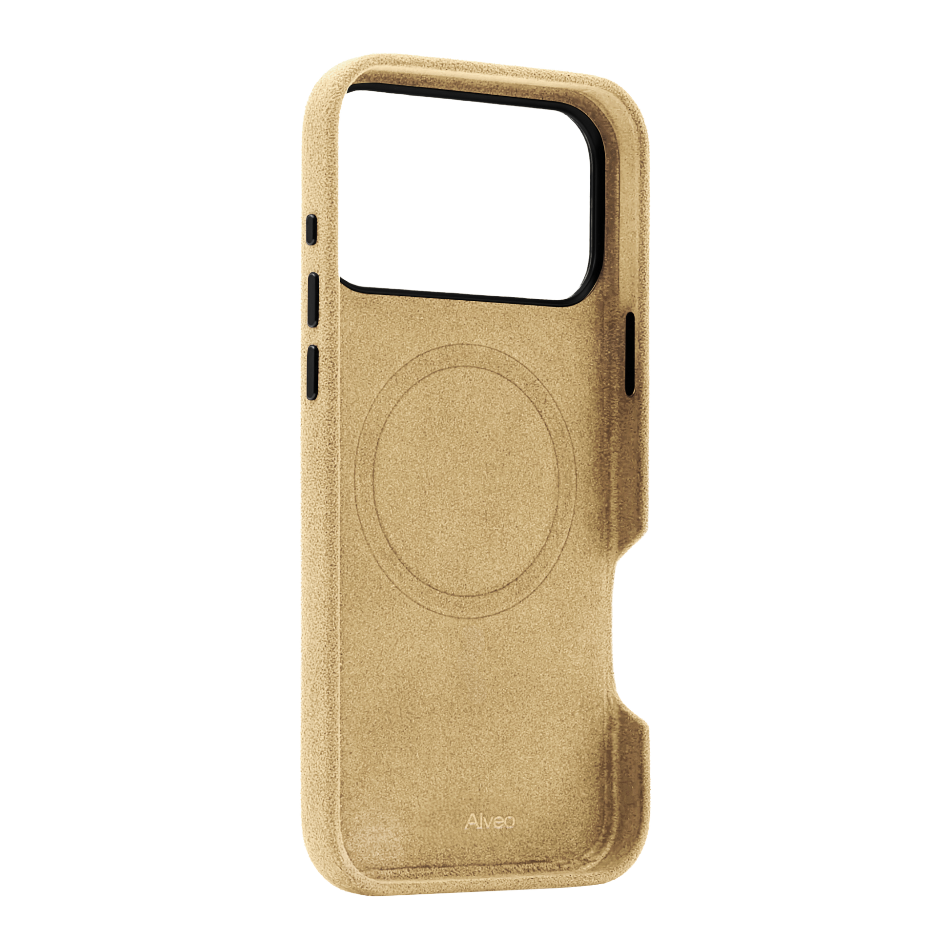 Case Alcantara Interior Alcantara iPhone 17 Pro Max Cream Alveo
