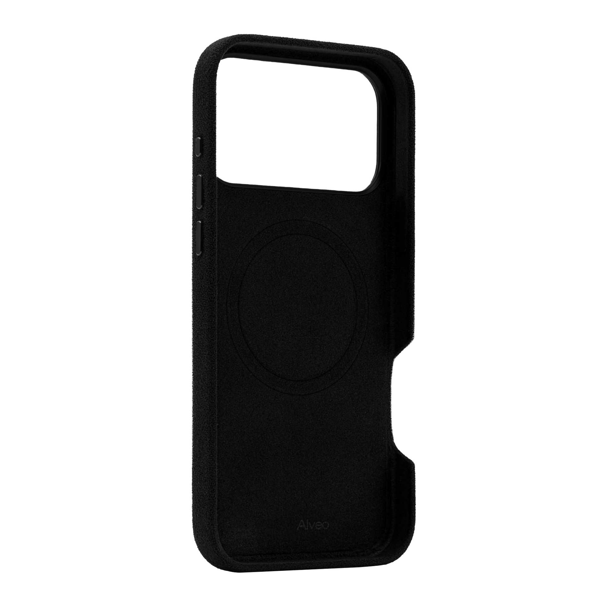 Case Alcantara Interior Alcantara iPhone 17 Pro Max Nero Alveo