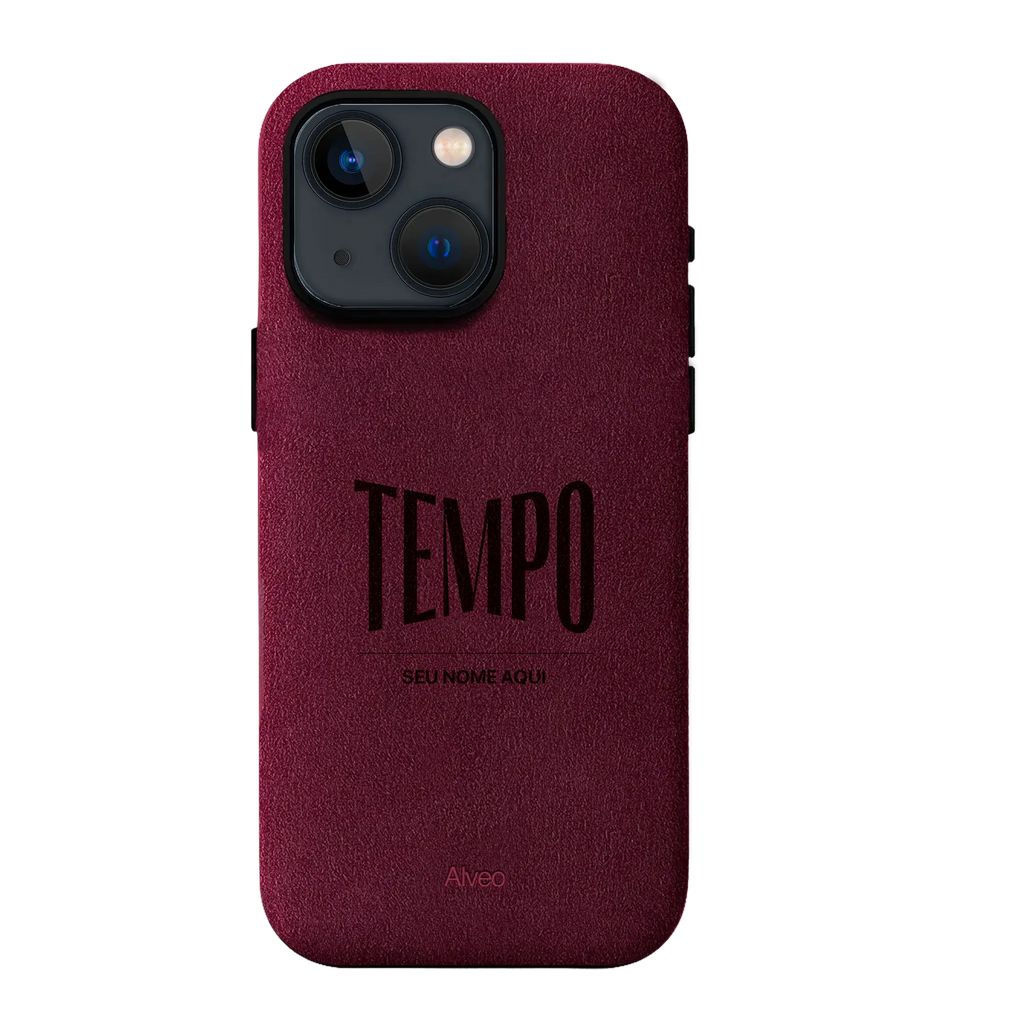 Alveo x Tempo - iPhone 13 - Case Alcantara - Burgundy