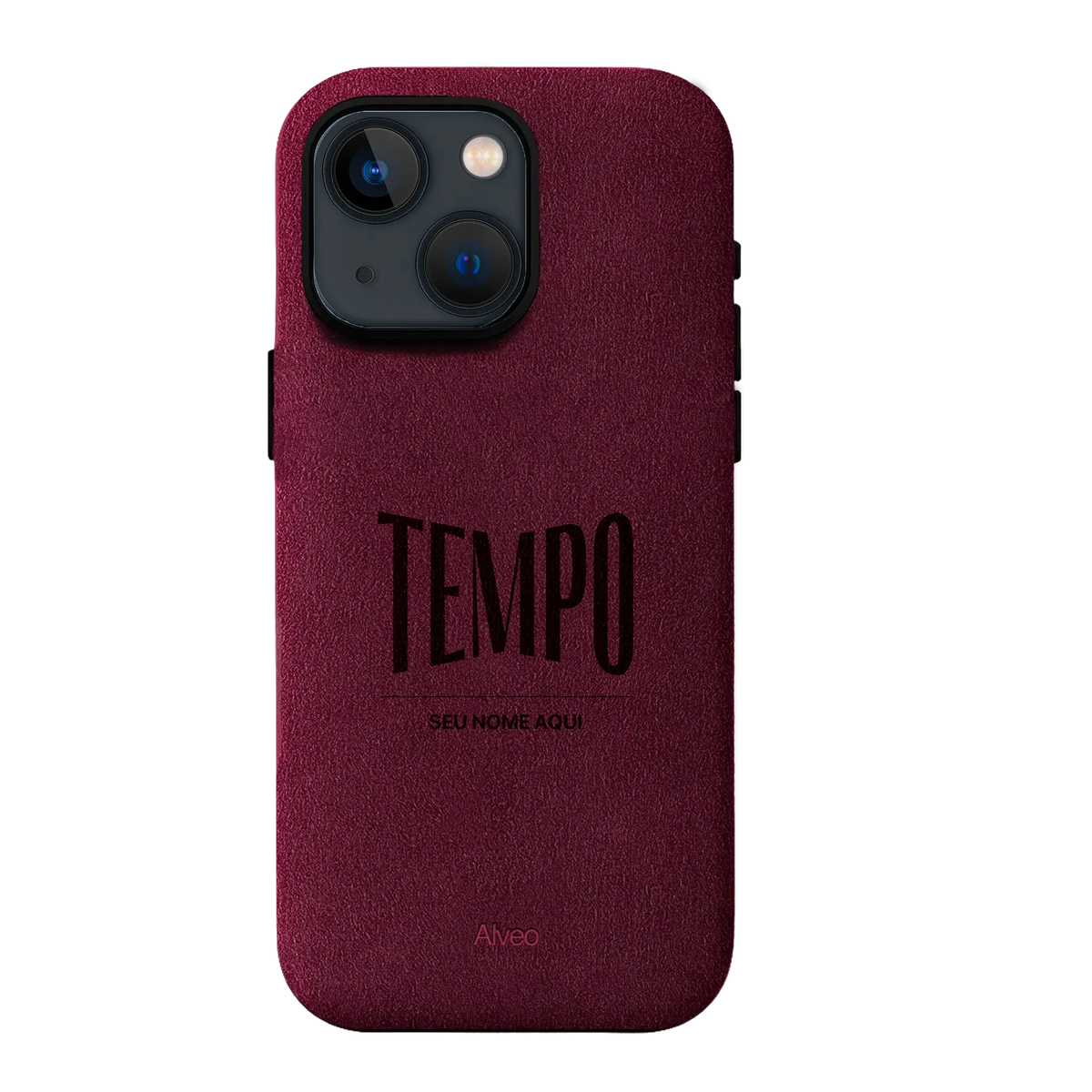 Alveo x Tempo - iPhone 13 - Case Alcantara - Burgundy