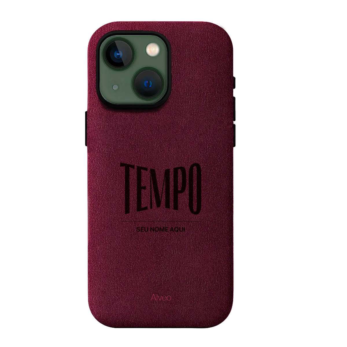 Alveo x Tempo - iPhone 13 - Case Alcantara - Burgundy