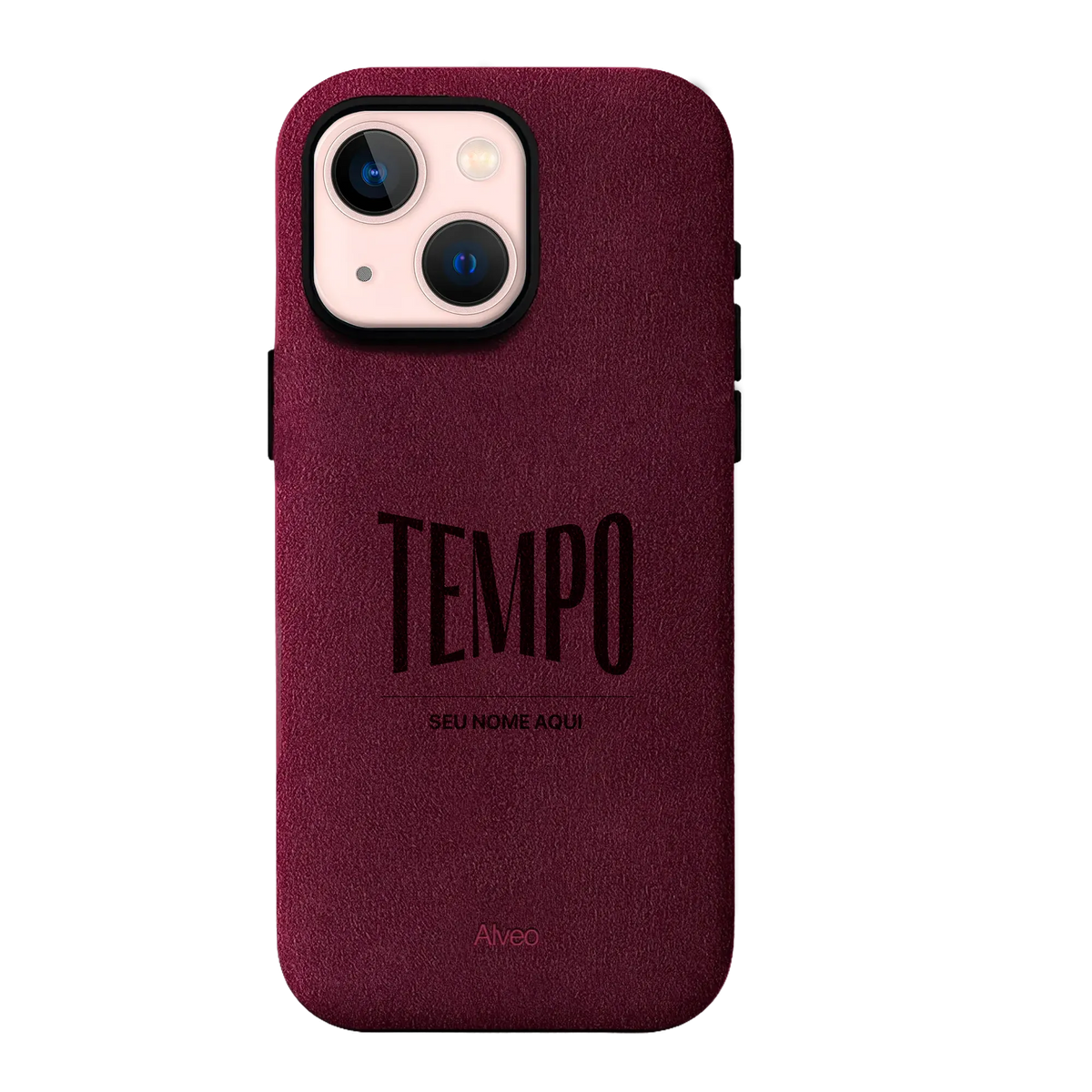 Alveo x Tempo - iPhone 13 - Case Alcantara - Burgundy
