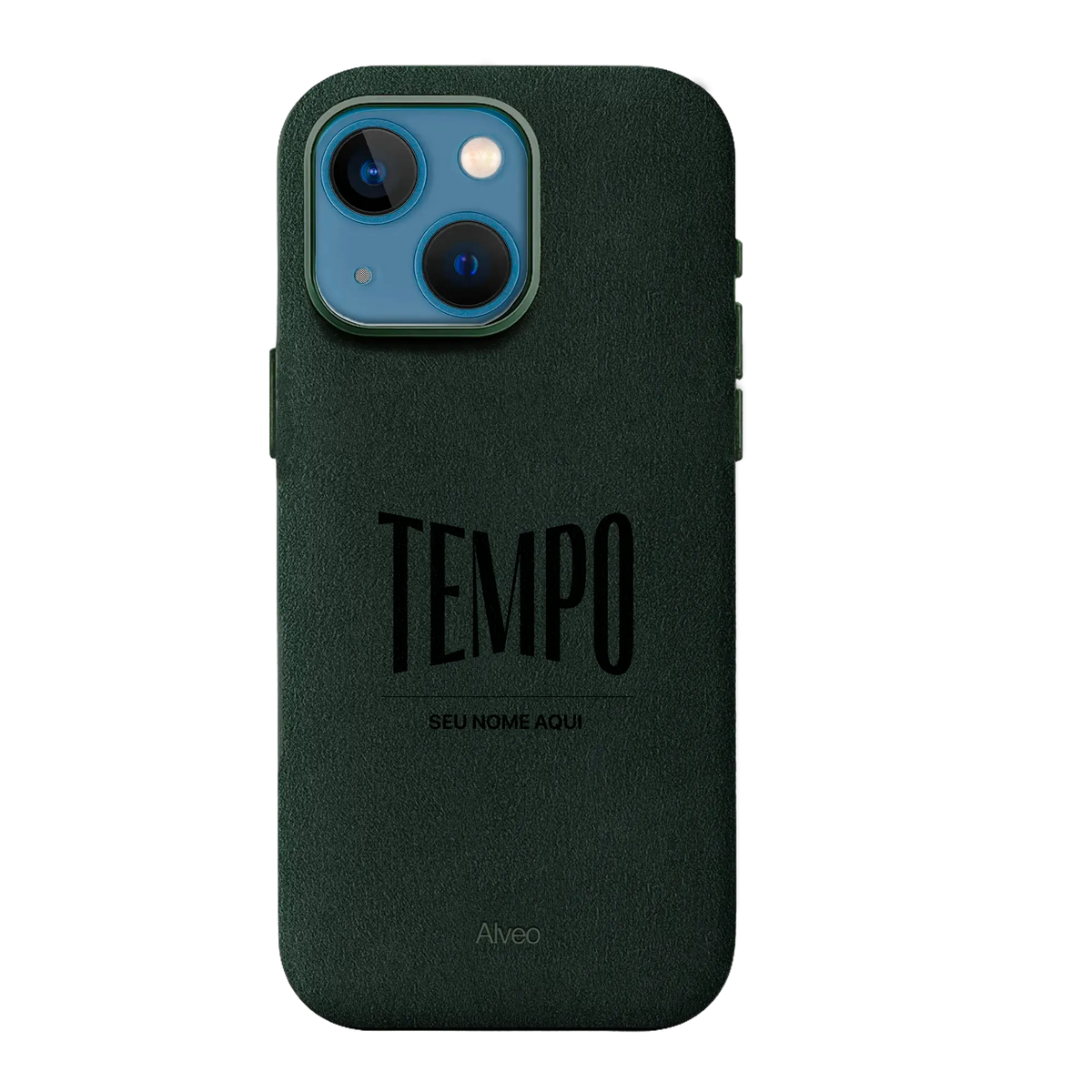 Alveo x Tempo - iPhone 13 - Case Alcantara - Emerald