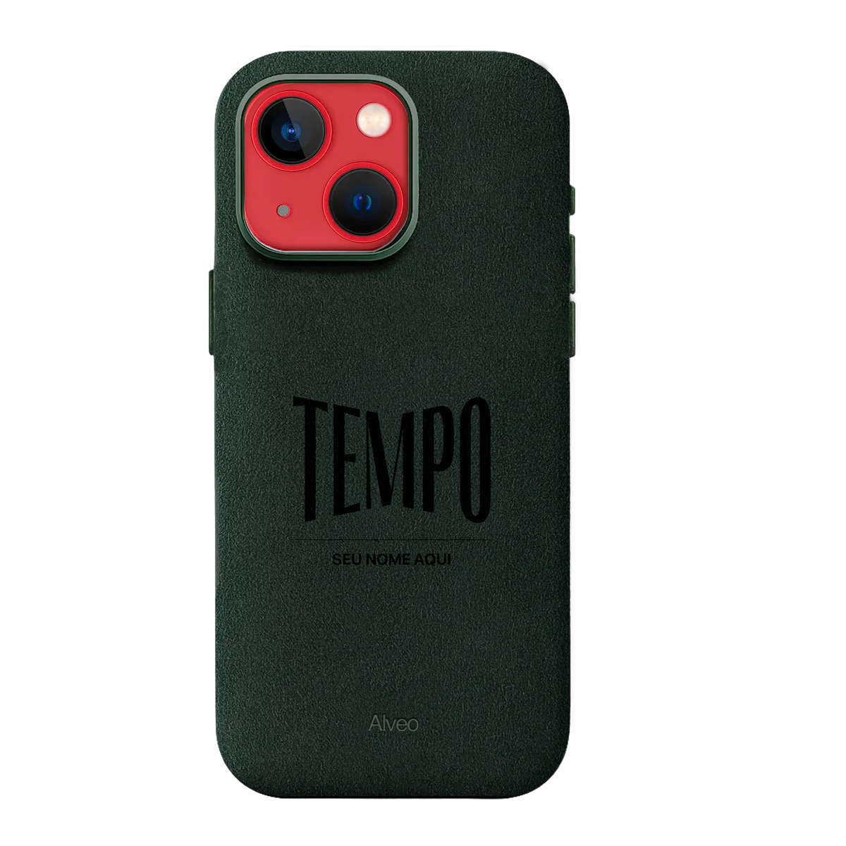Alveo x Tempo - iPhone 13 - Case Alcantara - Emerald