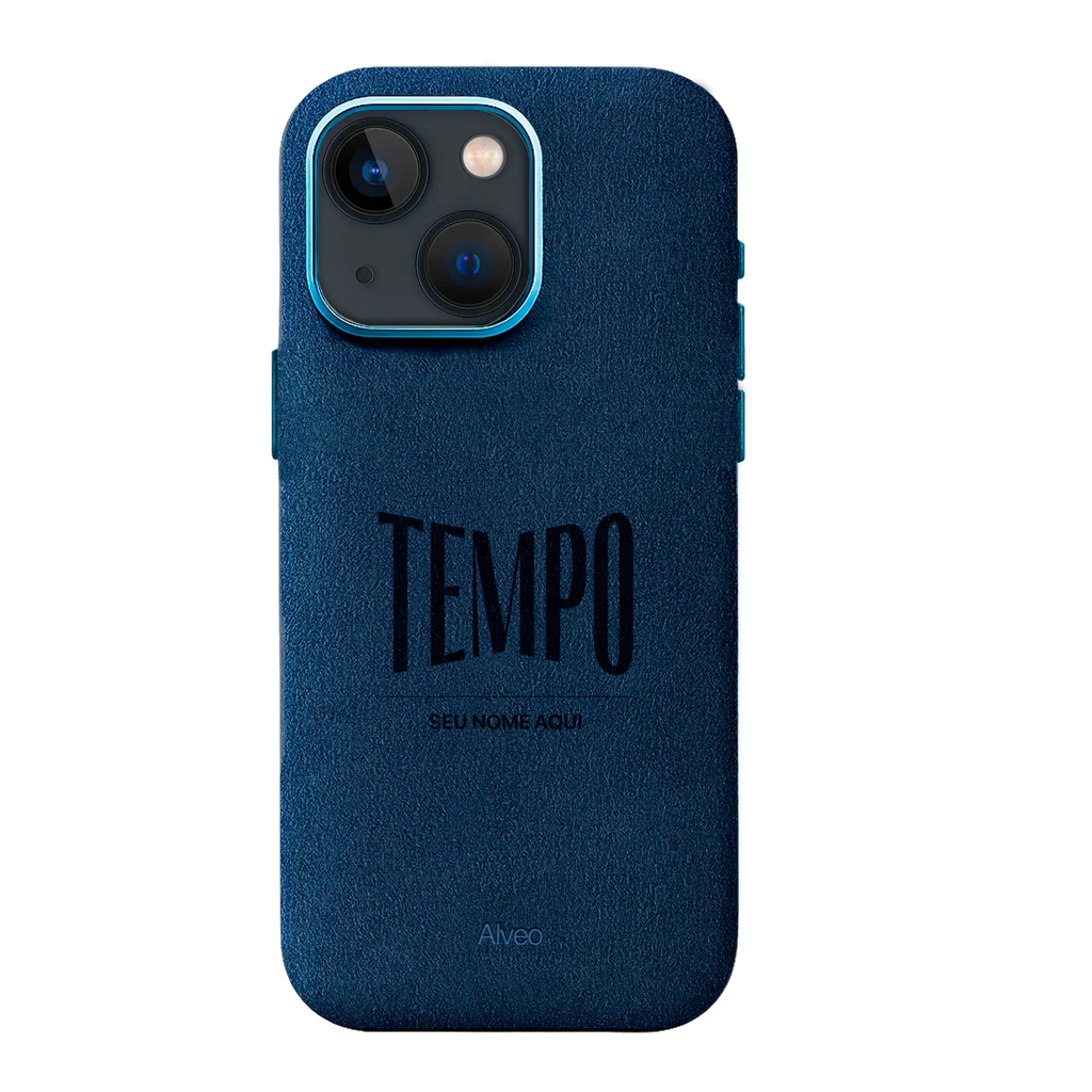 Alveo x Tempo - iPhone 13 - Case Alcantara - Sea Blue