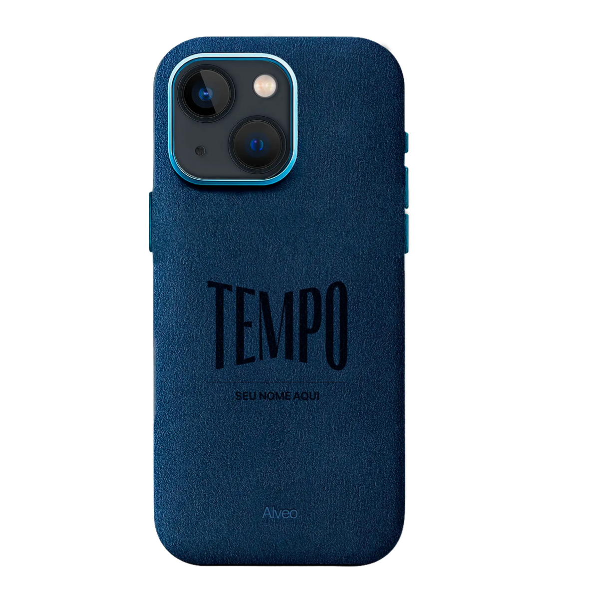 Alveo x Tempo - iPhone 13 - Case Alcantara - Sea Blue