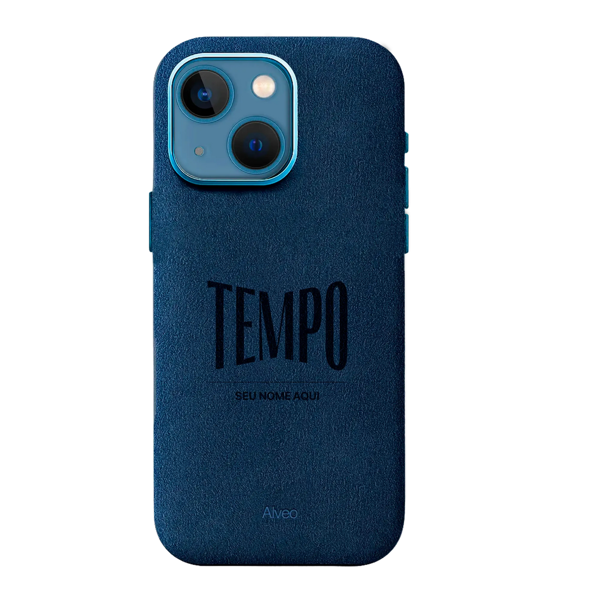 Alveo x Tempo - iPhone 13 - Case Alcantara - Sea Blue
