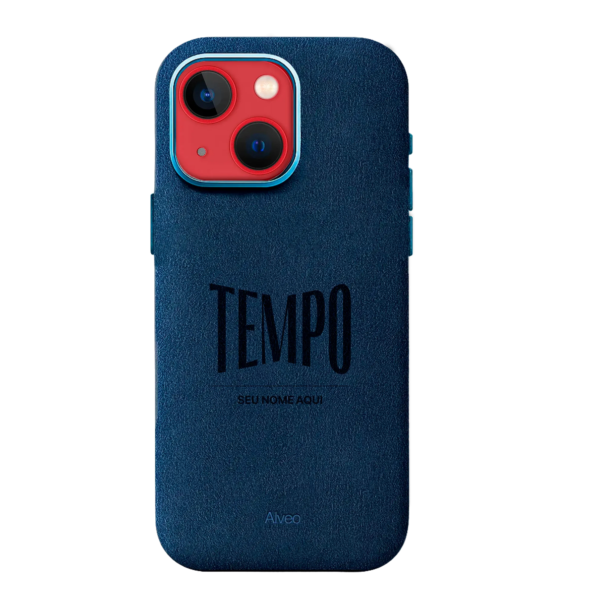 Alveo x Tempo - iPhone 13 - Case Alcantara - Sea Blue