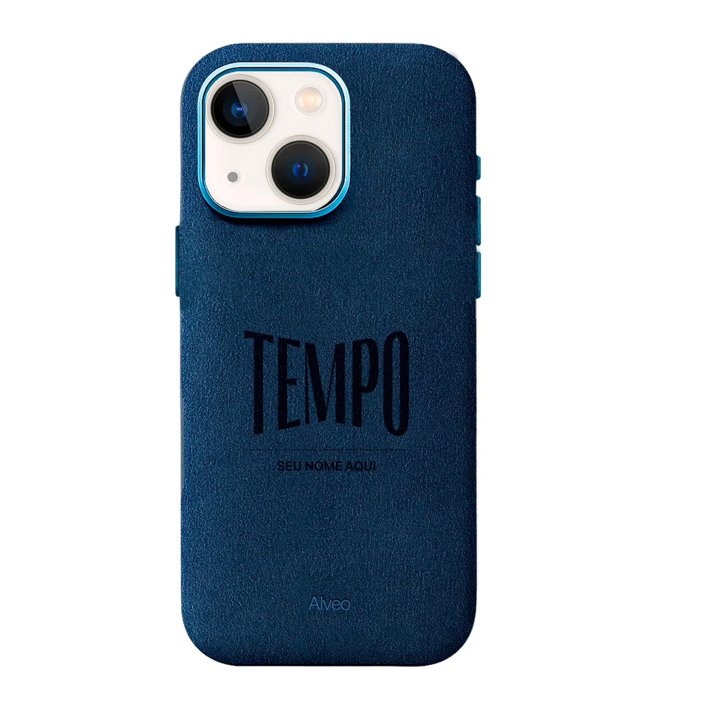 Alveo x Tempo - iPhone 13 - Case Alcantara - Sea Blue