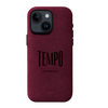 Alveo x Tempo - iPhone 14 - Case Alcantara - Burgundy