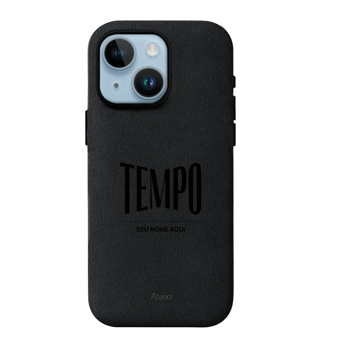 Alveo x Tempo - iPhone 14 - Case Alcantara - Dark Charcoal