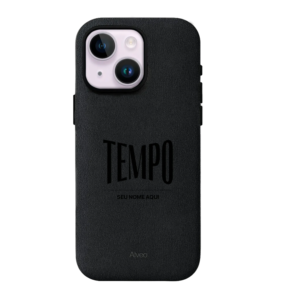 Alveo x Tempo - iPhone 14 - Case Alcantara - Dark Charcoal