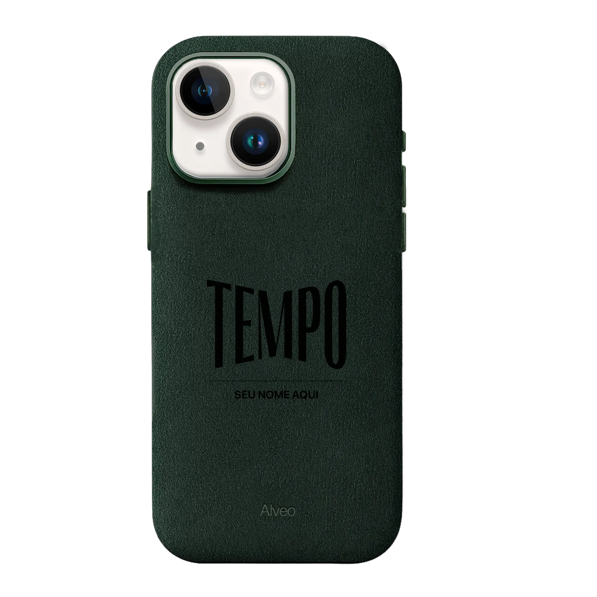 Alveo x Tempo - iPhone 14 - Case Alcantara - Emerald