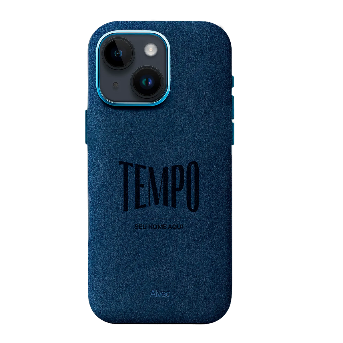 Alveo x Tempo - iPhone 14 - Case Alcantara - Sea Blue