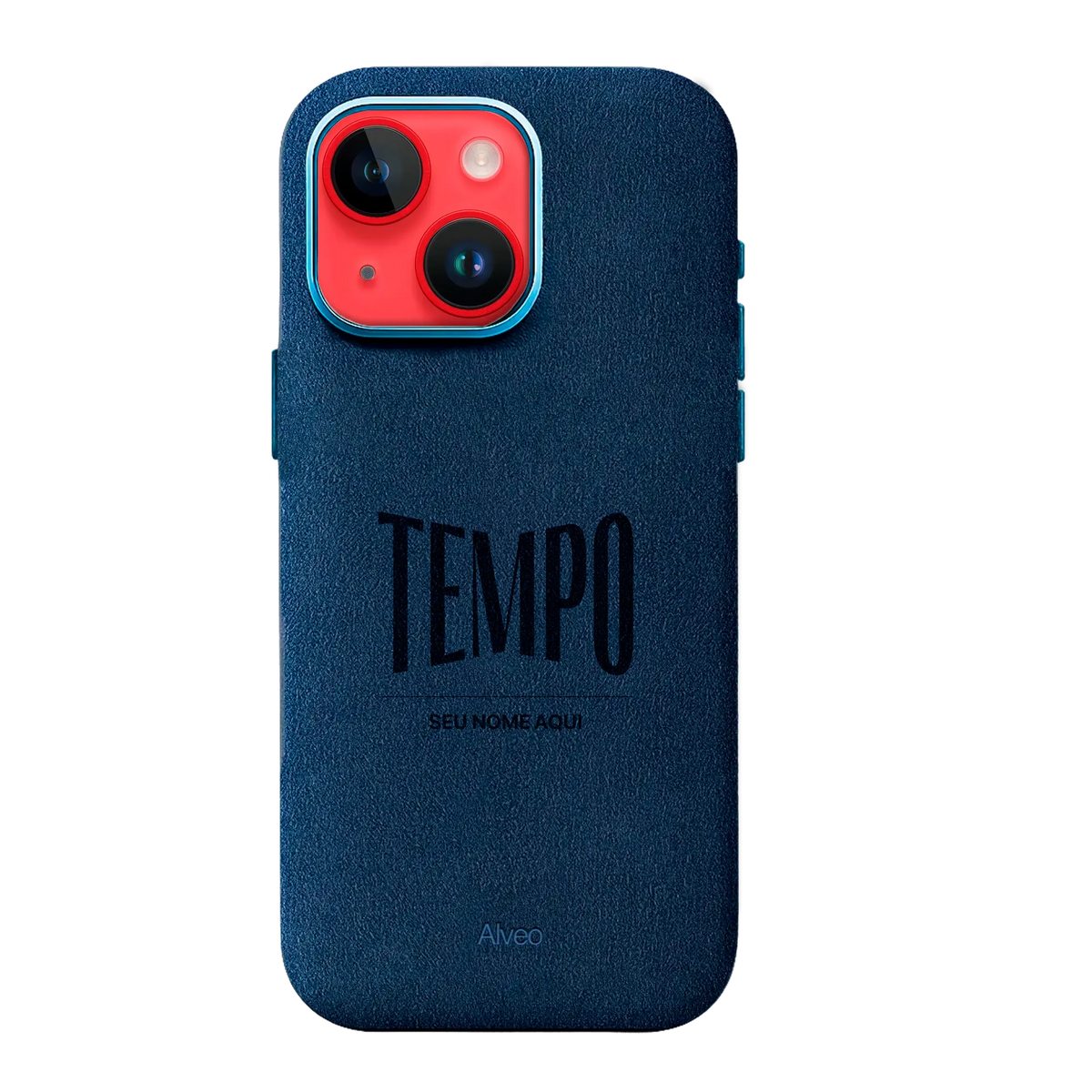 Alveo x Tempo - iPhone 14 - Case Alcantara - Sea Blue